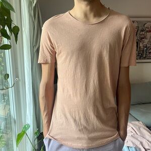 All Saints Salmon Short Sleeve Tee